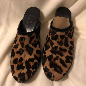 Cole Haan Cheetah Print Mule Heel.